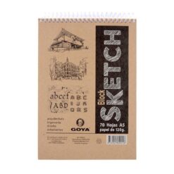Block De Dibujo Sketch Goya A5 120grs 70 Hojas