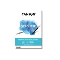 Block De Dibujo Canson Graduate  Acuarela A5 250grs 20 Hojas