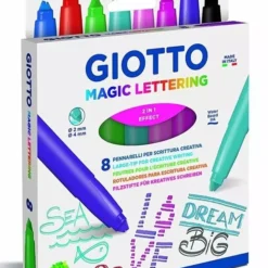 Marcadores De Colores Giotto Magic Lettering Gruesos x8
