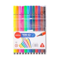 Marcadores De Colores Omega Tri-o Finos x12