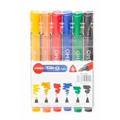 Marcadores De Colores Omega Tri-o Gruesos x6