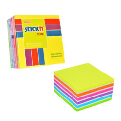 Block Adhesivo Stick’n Cube 76x76mm 400 Sheets Surtidos