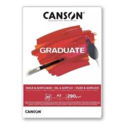 Block De Dibujo Canson Graduate Oleo y Acrílico A3 290grs