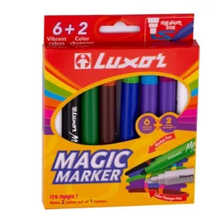 Marcadores De Colores Luxor Magic Marker 6+2