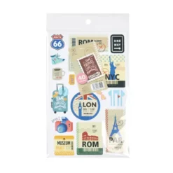 Set Ibi Craft de 2 Hojas C/40 Stickers Autoadhesivo Travel