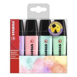 Destacador Stabilo Boss Pastel x4