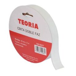 Cinta Adhesiva Doble Faz Omega Rollo de 18mmx12m