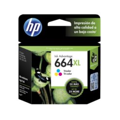 Cartucho HP 664 XL Tricolor