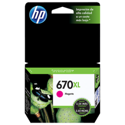 Cartucho Hp 670 XL Magenta