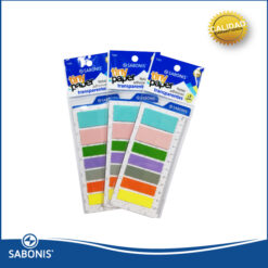 Block Adhesivo Banderitas Transparentes Sabonis x2 Medidas