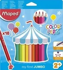 Lapices De Colores Maped Pep 5 JUMBO X 18
