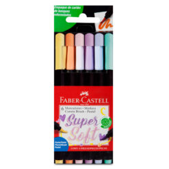 Marcadores Pasteles Super Soft Faber Castell x6