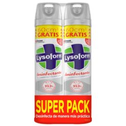 Pack De Desinfectante Lysoform Original Aerosol 360cm3 X2