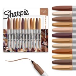 Marcadores Permanentes Sharpie Finos x12 Tonos Piel
