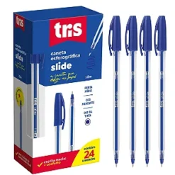 Caja Lapiceras Tris 1.0 X24 Unidades